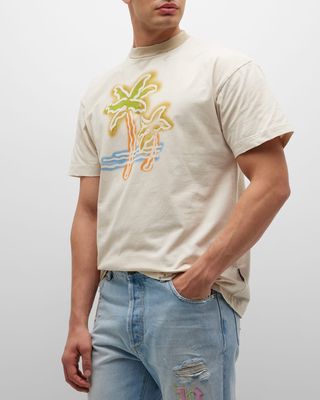 Men's Neon Palms Crew T-Shirt