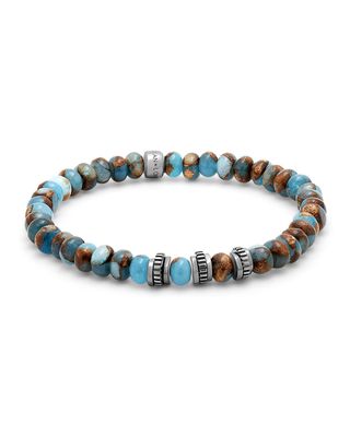 Men's Nepal Bead Stretch Bracelet