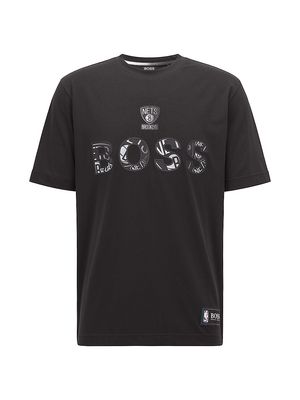 Men's Nets Basketball Team T-Shirt - Black - Size Medium - Black - Size Medium