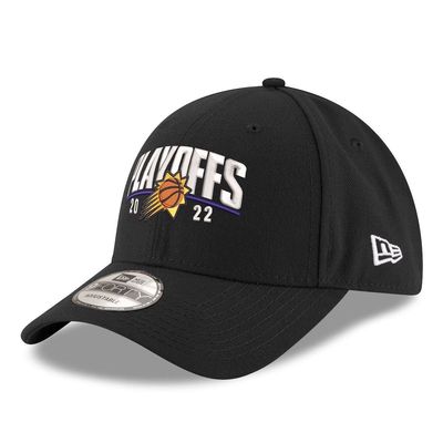 Men's New Era Black Phoenix Suns 2022 NBA Playoffs Arch 9FORTY Adjustable Hat