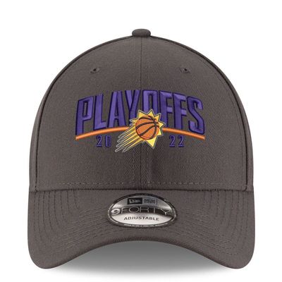 Men's New Era Gray Phoenix Suns 2022 NBA Playoffs Arch 9FORTY Adjustable Hat
