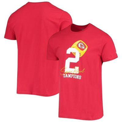 Men's New Era Red Kansas City Chiefs Local Count the Rings T-Shirt