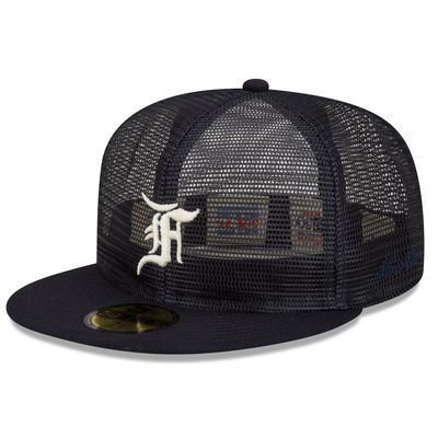 Men's New Era x Fear of God Navy Mesh 59FIFTY Fitted Hat