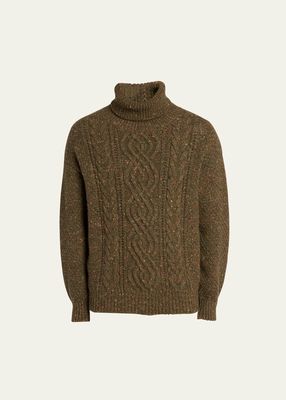 Men's Newcastle Wool-Cashmere Turtleneck Sweater