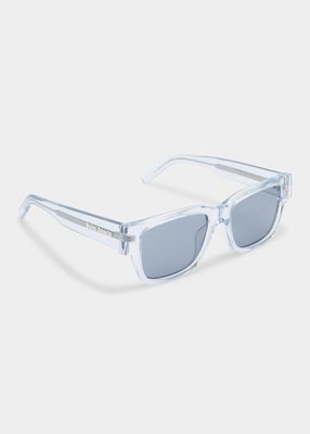 Men's Newport Rectangle Acetate Sunglasses