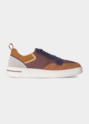 Men's Newport Walk Colorblock Nylon & Suede Sneakers