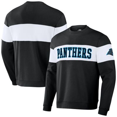Men's NFL x Darius Rucker Collection by Fanatics Black Carolina Panthers Team Color & White Pullover Sweatshirt
