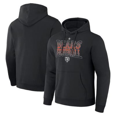 Men's NFL x Darius Rucker Collection by Fanatics Black Chicago Bears Rock N' Football Pullover Hoodie