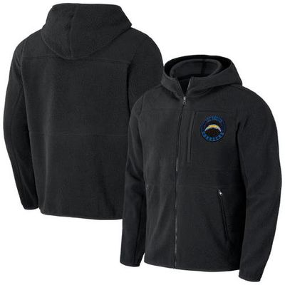 Men's NFL x Darius Rucker Collection by Fanatics Black Los Angeles Chargers Sherpa Full-Zip Hoodie