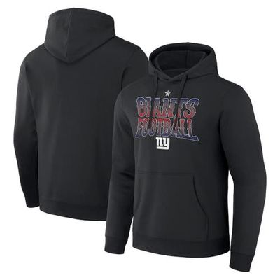 Men's NFL x Darius Rucker Collection by Fanatics Black New York Giants Rock N' Football Pullover Hoodie