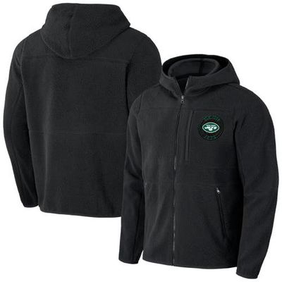 Men's NFL x Darius Rucker Collection by Fanatics Black New York Jets Sherpa Full-Zip Hoodie