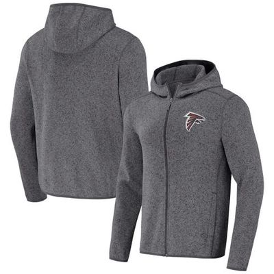 Men's NFL x Darius Rucker Collection by Fanatics Gray Atlanta Falcons Fleece Pullover Hoodie in Heather Charcoal