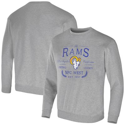 Men's NFL x Darius Rucker Collection by Fanatics Heather Gray Los Angeles Rams Pullover Sweatshirt