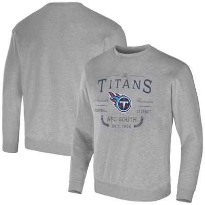 Men's NFL x Darius Rucker Collection by Fanatics Heather Gray Tennessee Titans Pullover Sweatshirt