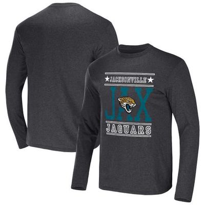 Men's NFL x Darius Rucker Collection by Fanatics Heathered Charcoal Jacksonville Jaguars Long Sleeve T-Shirt in Heather Charcoal