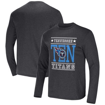 Men's NFL x Darius Rucker Collection by Fanatics Heathered Charcoal Tennessee Titans Long Sleeve T-Shirt