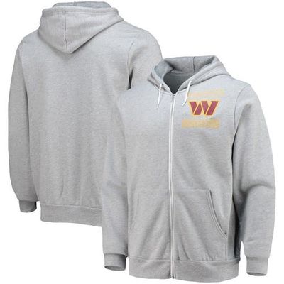 Men's NFL x Darius Rucker Collection by Fanatics Heathered Gray Washington Commanders Sponge Fleece Full-Zip Hoodie in Heather Gray