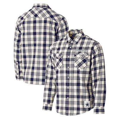 Men's NFL x Darius Rucker Collection by Fanatics Navy Dallas Cowboys Western Full-Snap Shirt