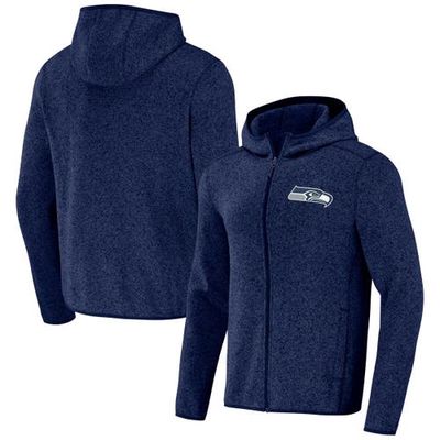 Men's NFL x Darius Rucker Collection by Fanatics Navy Seattle Seahawks Fleece Pullover Hoodie in Heather Gray