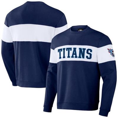 Men's NFL x Darius Rucker Collection by Fanatics Navy Tennessee Titans Team Color & White Pullover Sweatshirt