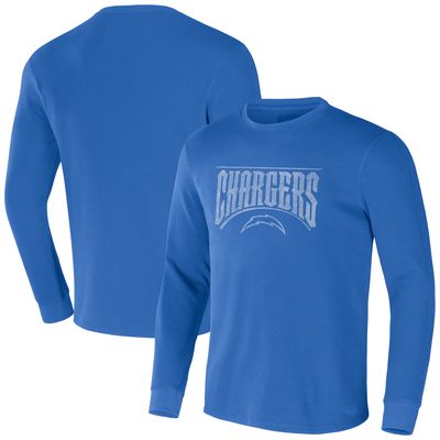 Men's NFL x Darius Rucker Collection by Fanatics Powder Blue Los Angeles Chargers Long Sleeve Thermal T-Shirt