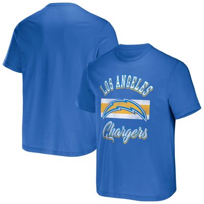 Men's NFL x Darius Rucker Collection by Fanatics Powder Blue Los Angeles Chargers Stripe T-Shirt