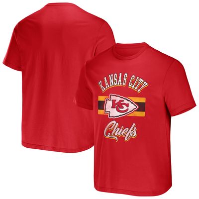 Men's NFL x Darius Rucker Collection by Fanatics Red Kansas City Chiefs Stripe T-Shirt