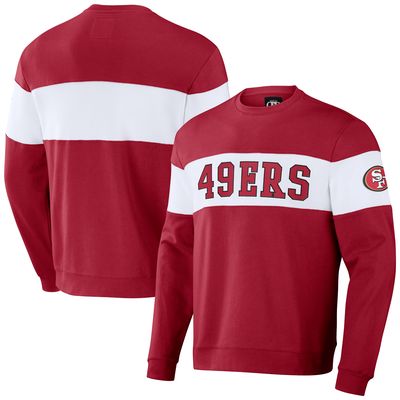 Men's NFL x Darius Rucker Collection by Fanatics Scarlet San Francisco 49ers Team Color & White Pullover Sweatshirt