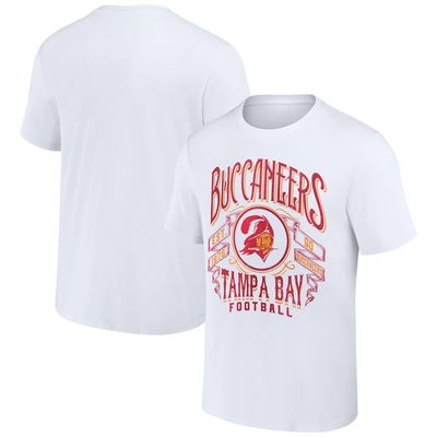 Men's NFL x Darius Rucker Collection by Fanatics White Tampa Bay Buccaneers Vintage Football T-Shirt