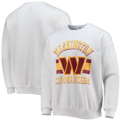 Men's NFL x Darius Rucker Collection by Fanatics White Washington Commanders Sponge Fleece Pullover Sweatshirt