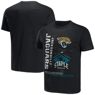 Men's NFL x Staple Black Jacksonville Jaguars World Renowned T-Shirt