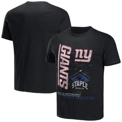 Men's NFL x Staple Black New York Giants World Renowned T-Shirt
