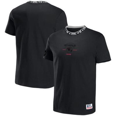 Men's NFL x Staple Black San Francisco 49ers Globe T-Shirt