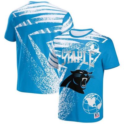 Men's NFL x Staple Blue Carolina Panthers All Over Print T-Shirt