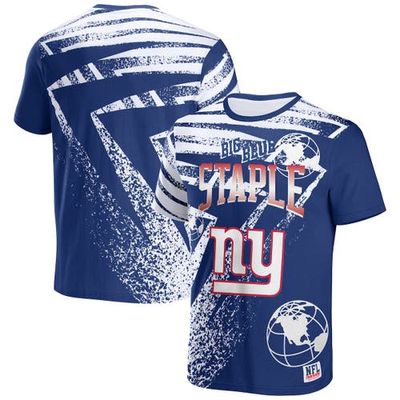 Men's NFL x Staple Blue New York Giants All Over Print T-Shirt