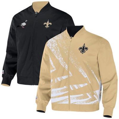 Men's NFL x Staple Gold New Orleans Saints Reversible Core Jacket