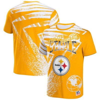 Men's NFL x Staple Gold Pittsburgh Steelers All Over Print T-Shirt