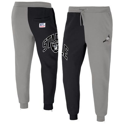 Men's NFL x Staple Gray Las Vegas Raiders Split Logo Fleece Pants
