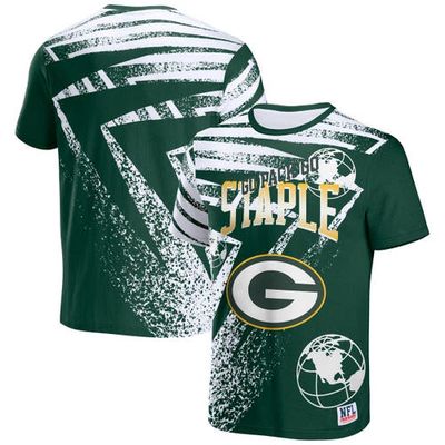 Men's NFL x Staple Hunter Green Green Bay Packers All Over Print T-Shirt