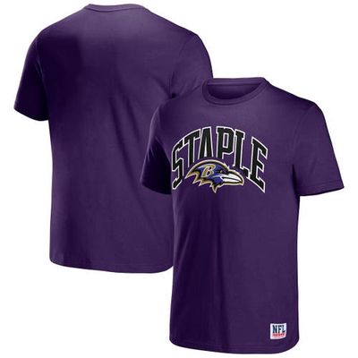 Men's NFL x Staple Purple Baltimore Ravens Logo Lockup T-Shirt