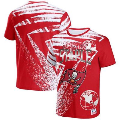 Men's NFL x Staple Red Tampa Bay Buccaneers All Over Print T-Shirt