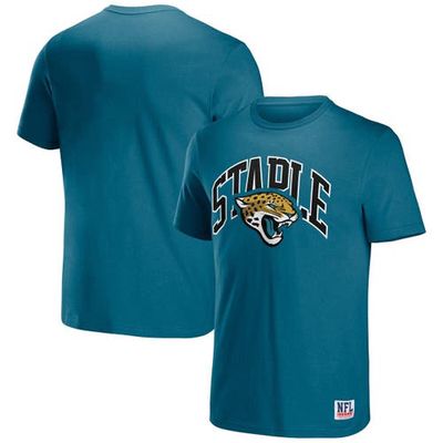 Men's NFL x Staple Teal Jacksonville Jaguars Logo Lockup T-Shirt