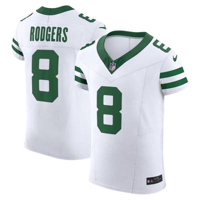 Men's Nike Aaron Rodgers White New York Jets Alternate Vapor F. U.S. E. Elite Jersey