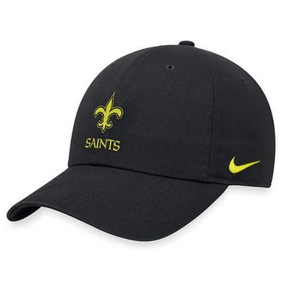 Men's Nike Anthracite New Orleans Saints Heritage86 Volt Adjustable Hat