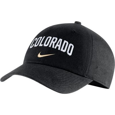 Men's Nike Black Colorado Buffaloes Heritage86 Arch Performance Adjustable Hat