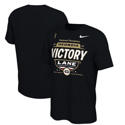 Men's Nike Black Georgia Bulldogs College Football Playoff 2021 National Champions Locker Room T-Shirt