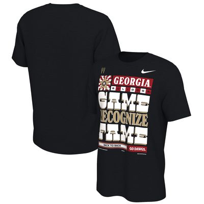 Men's Nike Black Georgia Bulldogs College Football Playoff 2022 National Champions Locker Room T-Shirt