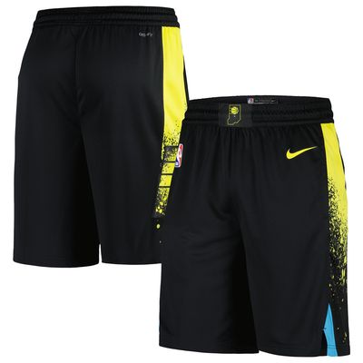Men's Nike Black Indiana Pacers 2023/24 City Edition Swingman Shorts