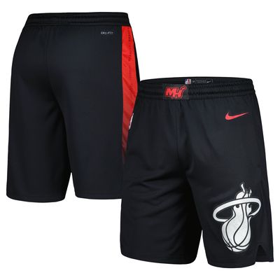 Men's Nike Black Miami Heat 2023/24 City Edition Swingman Shorts