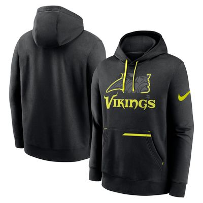 Men's Nike Black Minnesota Vikings Volt Pullover Hoodie